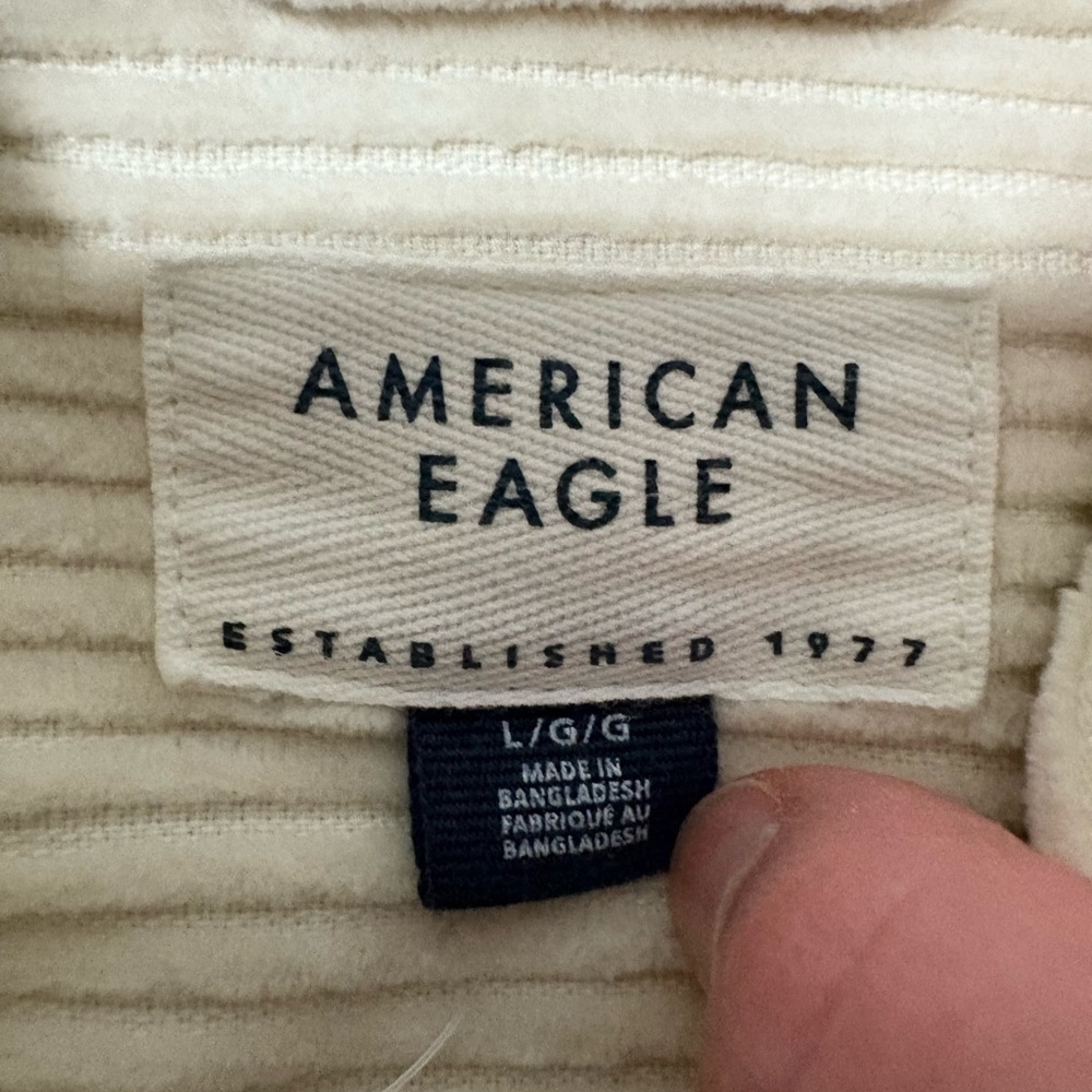 American Eagle Outfitters Cream Utility Jacket - Picture 2 of 9